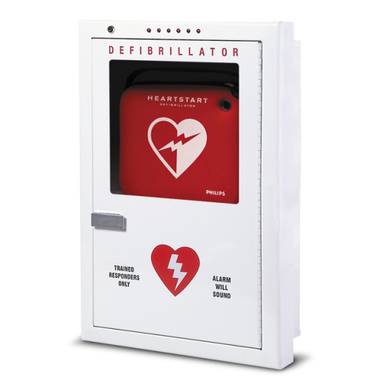 Picture of AED cabinet